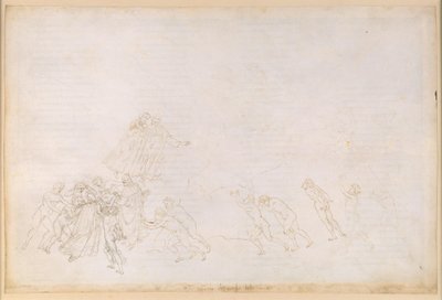 La Divina Commedia, Purgatorio VI. Esipurgatorio, keskialue: viivästyneet, jotka kuolivat väkivallanteon seurauksena; keskustelu Sordellon kanssa tekijältä Sandro Botticelli