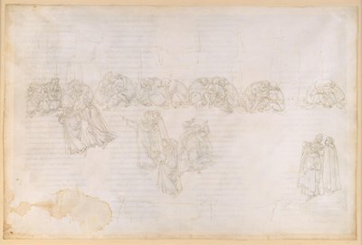 La Divina Commedia, Purgatorio XIII. Purgatorion toinen kehä: katumus kateudesta ja ilonpitoa toisen onnettomuudesta; keskustelu Sapia Salvanin kanssa tekijältä Sandro Botticelli