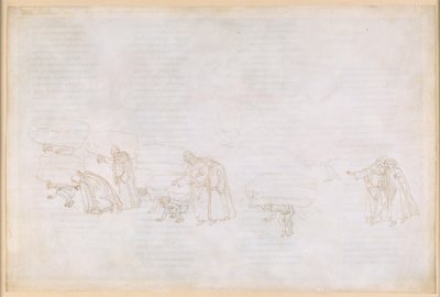 La Divina Commedia, Purgatorio XI. Purgatorion ensimmäinen kehä: kunnianhimoisten ritarien ja taiteilijoiden katumus tekijältä Sandro Botticelli