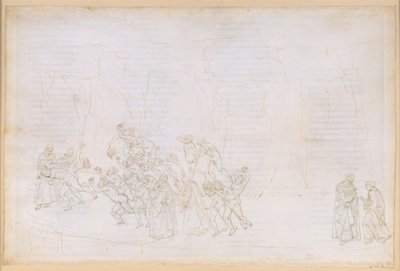 La Divina Commedia, Purgatorio XVIII. Neljäs kehä: Vergilius selittää Dantelle rakkauden periaatetta ja vapaan tahdon roolia; laiskojen katumus tekijältä Sandro Botticelli
