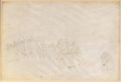 La Divina Commedia, Purgatorio XVI. Purgatorion kolmas kehä: kiivasluontoisten katumus; Danten keskustelu Marco Lombardon kanssa tekijältä Sandro Botticelli
