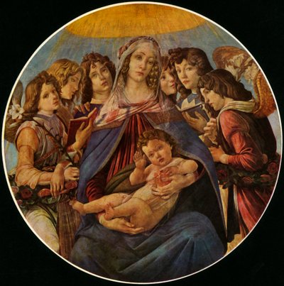 Granaattiomenan Madonna, c1487, 1937. tekijältä Sandro Botticelli