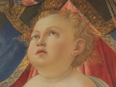 Maria lapsen ja viiden enkelin kanssa tekijältä Sandro Botticelli