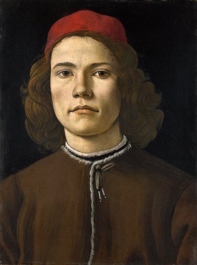 Porträt eines jungen Mannes tekijältä Sandro Botticelli