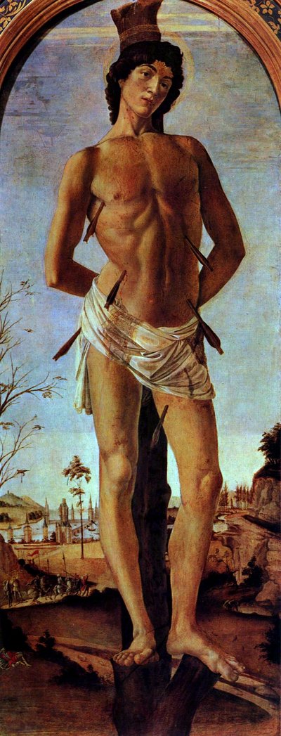Pyhä Sebastian tekijältä Sandro Botticelli