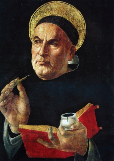 Pyhä Tuomas Akvinolainen. tekijältä Sandro Botticelli