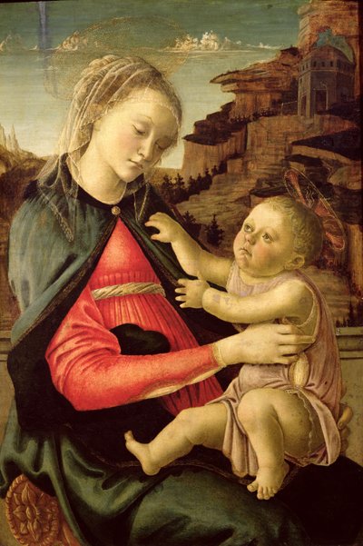 Neitsyt ja lapsi (Guidi da Faenzan Madonna) n.1465-70 tekijältä Sandro Botticelli