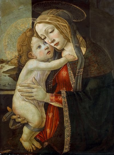 Neitsyt ja lapsi, n. 1500. tekijältä Sandro Botticelli