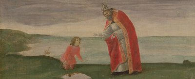 Pyhän Augustinuksen näky Pyhän Barnabaan alttaritaulusta, noin 1488 (tempera paneelille). tekijältä Sandro Botticelli