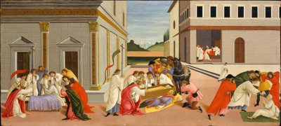 Pyhän Zenobiuksen kolme ihmettä tekijältä Sandro Botticelli