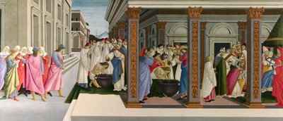 Pyhän Zenobiuksen kolme ihmettä, n. 1500 tekijältä Sandro Botticelli
