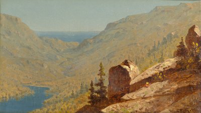 Luonnos Mount Desertissä, Mainessa tekijältä Sanford Robinson Gifford