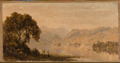 Rydalwater, luonnos 1855 (Öljy kankaalle) tekijältä Sanford Robinson Gifford