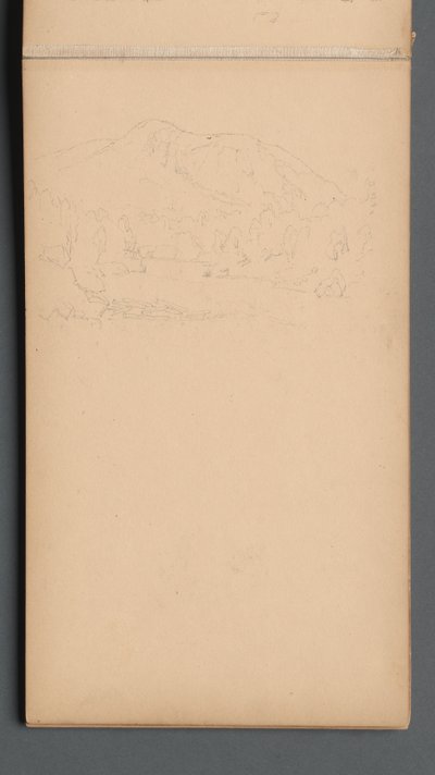 Skizzenbuch, Seite 08: Carter Mountain (?) tekijältä Sanford Robinson Gifford