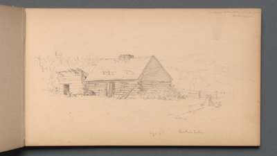 Luonnoskirja, sivu 14: Berliinin putoukset 2. syyskuuta 1859. tekijältä Sanford Robinson Gifford