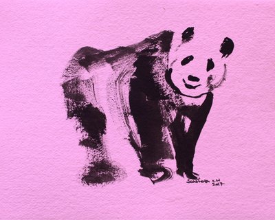 Söpö vaaleanpunainen panda tekijältä Santhosh ch