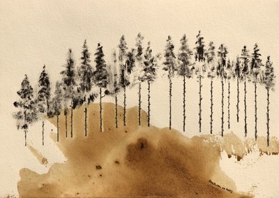 Minimalistinen metsäviiva tekijältä Santhosh ch