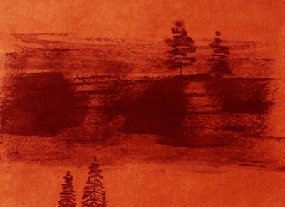 Järvi oranssissa iltahämärässä tekijältä Santhosh ch