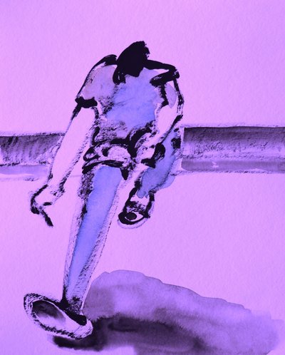 Kävely purppuralla rannalla tekijältä Santhosh ch