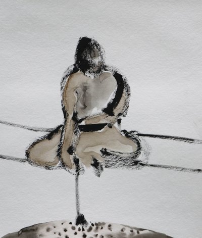 Luonnos samurai-meditaatiosta tekijältä Santhosh ch