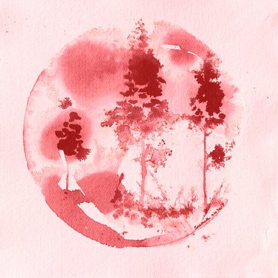 Rauhalliset punaiset puut tekijältä Santhosh ch