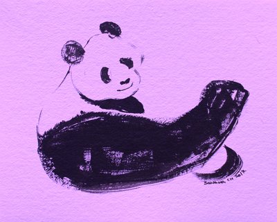 Vahva panda esittelee lihaksiaan tekijältä Santhosh ch