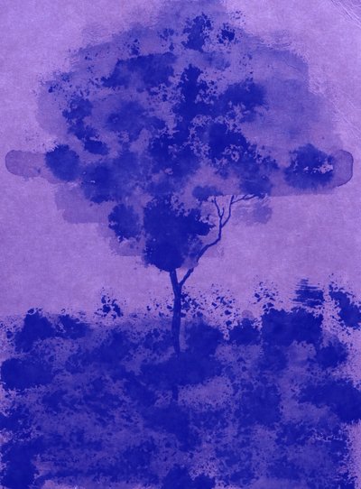 Violetti akvarellipuu tekijältä Santhosh ch