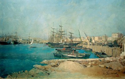 Barcelona, satama tekijältä Santiago Rusiñol
