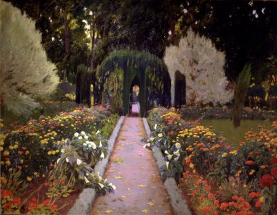 Aranjuezin puutarha (Arbour) tekijältä Santiago Rusiñol