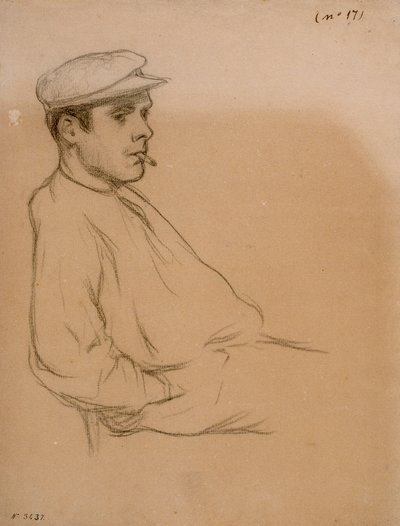 Miehen muotokuva tekijältä Santiago Rusiñol