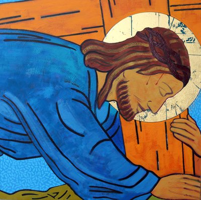 Jeesus kaatuu ristin alle tekijältä Sara Hayward