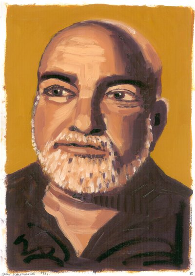 John Schlesinger, 2008 (öljy paperille) tekijältä Sara Hayward