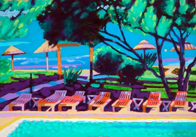 La Mer # , 2022 (akryyli laudalle) tekijältä Sara Hayward