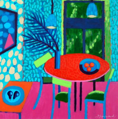 Les Fruits # 2, 2023 (akryyli laudalle) tekijältä Sara Hayward