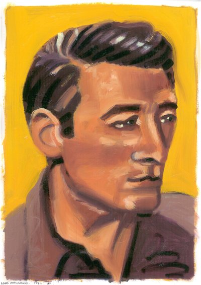 Louis MacNeice, 2008 (öljy paperille) tekijältä Sara Hayward