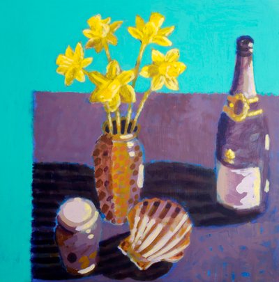 Asetelma #48, 2025 (akryyli laudalle) tekijältä Sara Hayward