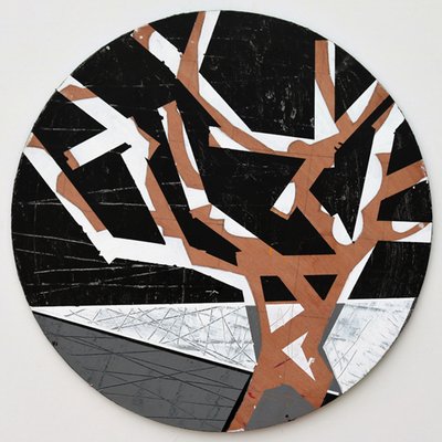 Twixt Heaven & Earth VI-B (akryyli pyöreällä levyllä) tekijältä Sara Hayward