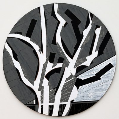 Twixt Heaven & Earth VII-B (akryyli pyöreällä levyllä) tekijältä Sara Hayward