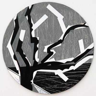 Twixt Heaven & Earth VIII-B (akryyli pyöreällä levyllä) tekijältä Sara Hayward