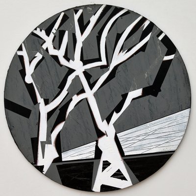Twixt Heaven & Earth XV-B (akryyli pyöreällä levyllä) tekijältä Sara Hayward