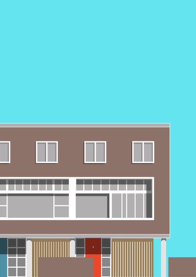 1-3 Willow Road, 2020 (digitaalinen) tekijältä Sarah Evans