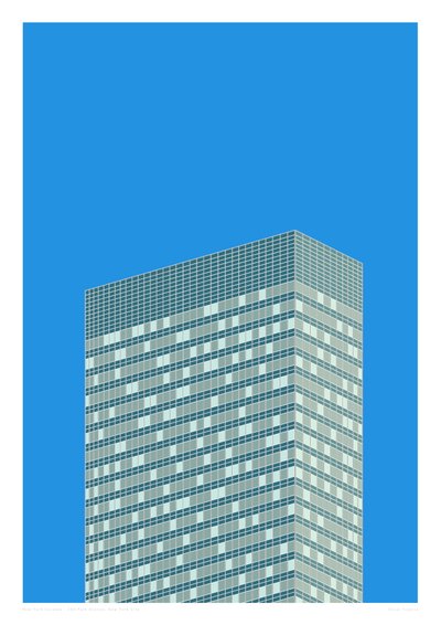 390 Park Avenue, NYC, 2014 (grafiikan giclee-tulostus) tekijältä Sarah Evans