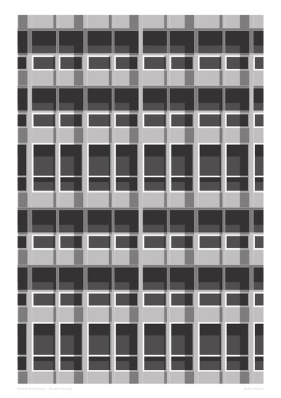 Brutalistinen julkisivu, 2015 (digitaalinen) tekijältä Sarah Evans