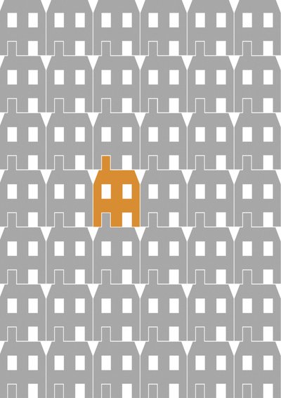 Grey Paper House_Large, 2020 (digitaalinen) tekijältä Sarah Evans