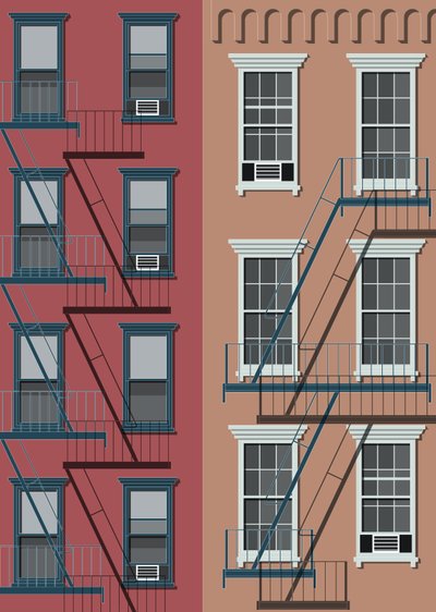 New York Town House, 2017 (digitaalinen) tekijältä Sarah Evans