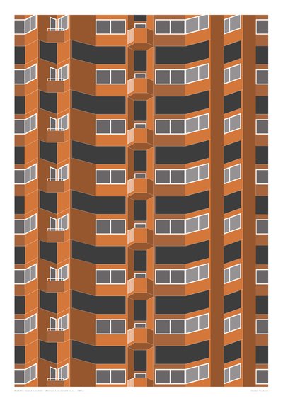 Worlds End Estate, 2014 (grafiikan giclee-vedos) tekijältä Sarah Evans