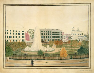 Union Park, New York, n. 1845. tekijältä Sarah Fairchild
