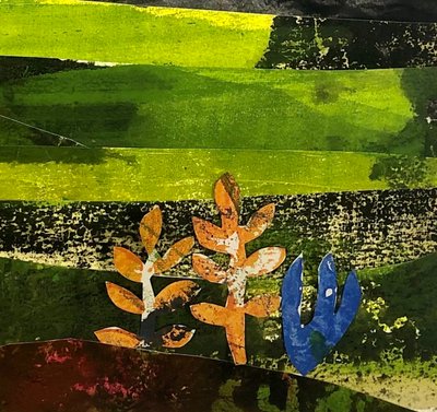 Leikkaa Flora, 2023 (maalattu paperi) tekijältä Sarah Thompson-Engels