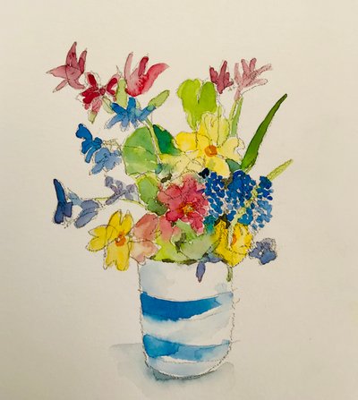 Kevätkukat II, 2020 tekijältä Sarah Thompson-Engels