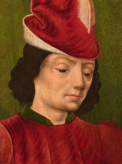 Mieshahmo ehkä Pyhä Sebastian: Fragmentti, n. 1480 tekijältä Savoyard School